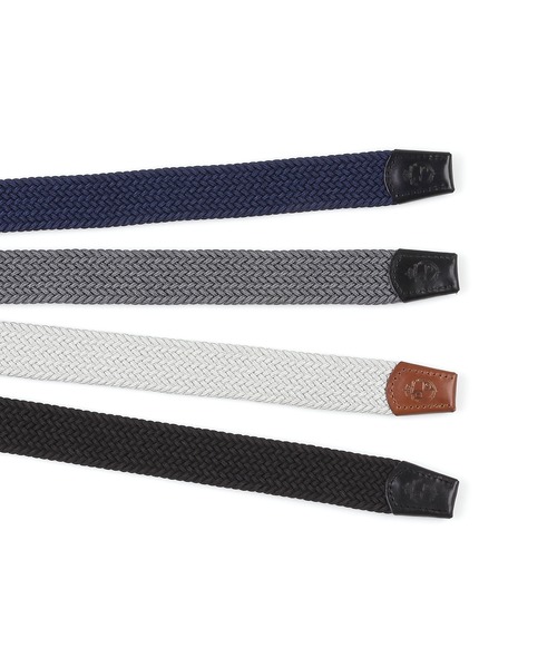The DUFFER of ST.GEORGE(ザダファーオブセントジョージ)の「RUBBER MESH BELT:ゴム メッシュベルト(ベルト・メンズ・グレー/ホワイト/ネイビー/ブラック・F)」の11枚目の写真