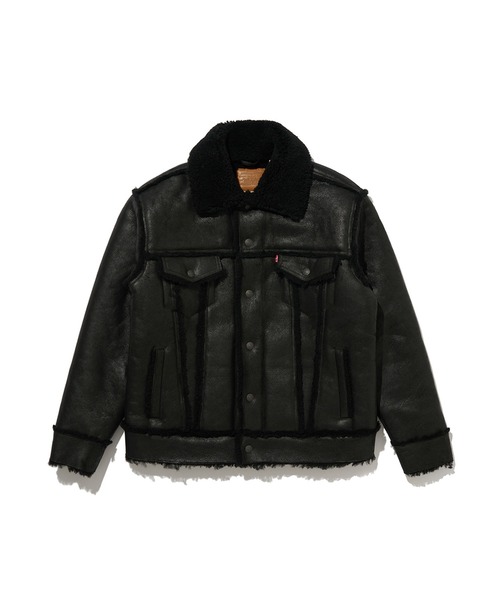 Levi's(リーバイス)の「Levi's/リーバイス SHEARLING OLYMPIA TRUCKER JACKET(その他アウター・メンズ・ブラック・M/L/XL/S)」の12枚目の写真