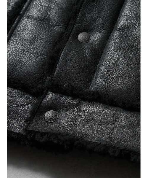 Levi's(リーバイス)の「Levi's/リーバイス SHEARLING OLYMPIA TRUCKER JACKET(その他アウター・メンズ・ブラック・M/L/XL/S)」の10枚目の写真