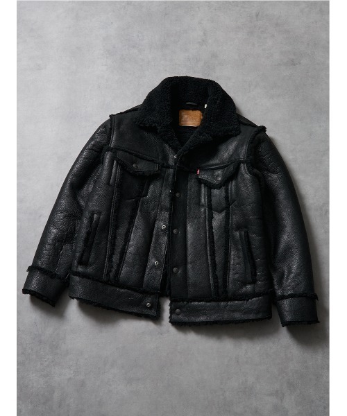 Levi's(リーバイス)の「Levi's/リーバイス SHEARLING OLYMPIA TRUCKER JACKET(その他アウター・メンズ・ブラック・M/L/XL/S)」の20枚目の写真