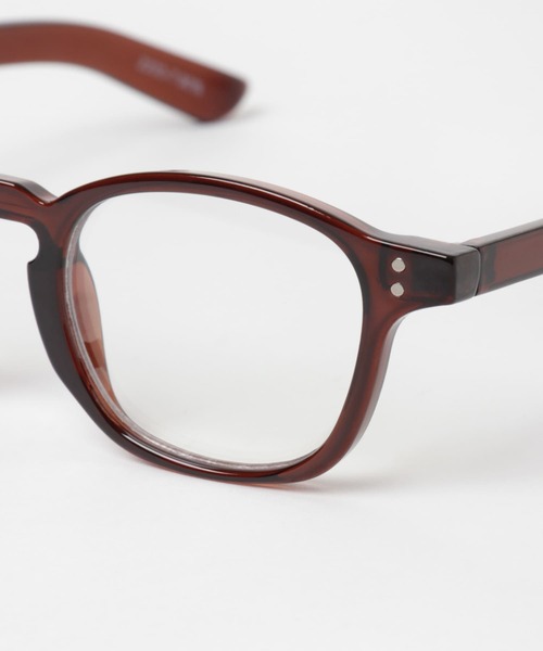SMELLY(スメリー)の「ウェリントンフレームダテメガネ(メガネ・レディース・ブラウン/ブラック・-)」の3枚目の写真