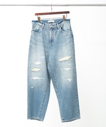 Johnbull | 13.5オンスデニムワイドテーパードジーンズ(デニムパンツ)