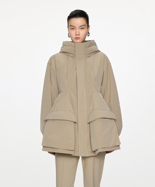 【セール】Mermaid Silhouette Work Down Coat / ダウンコート /ジャケット（ダウンジャケット/コート）｜JNBY（ジェーエヌビーワイ）