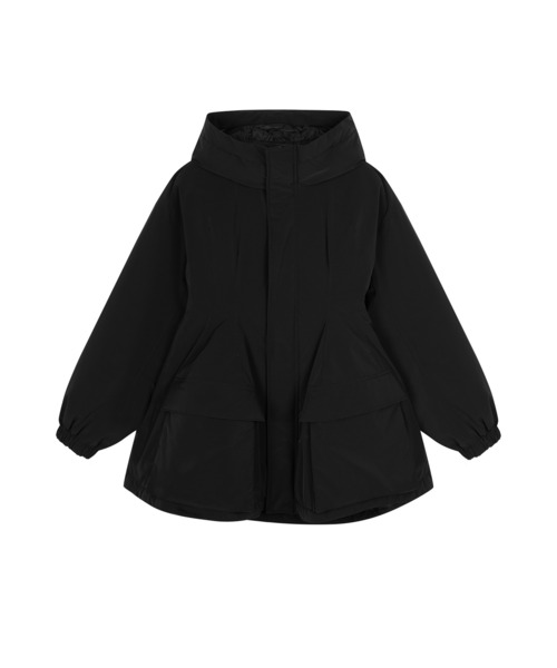 JNBY(ジェーエヌビーワイ)の「Mermaid Silhouette Work Down Coat / ダウンコート /ジャケット(ダウンジャケット/コート・レディース・ベージュ/ブラック・36/34/40/38)」の12枚目の写真