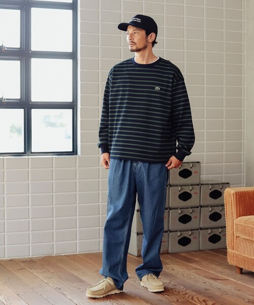 セール】LACOSTE / 別注 カノコ ボーダー ロングスリーブ T