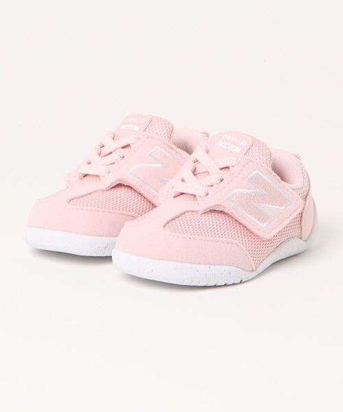 NEW BALANCE（ニューバランス）の「new balance ニューバランス NEW-B FIRST (NW1ST)【パカっと開く両開きベルト/脱ぎ履き簡単】ベビースニーカー ファーストシューズ 730540（スニーカー・キッズ・ピンク/ネイビー・11cm/11.5cm/12cm/12.5cm/13.0cm/13.5cm/14.0cm）」の2枚目の写真