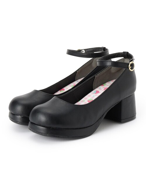 cs T&P(シーエスティーアンドピー)の「厚底ストラップ付プレーンパンプス(パンプス・レディース・ブラック系1/アイボリー系1/ブラック・S/M/L/LL)」の5枚目の写真