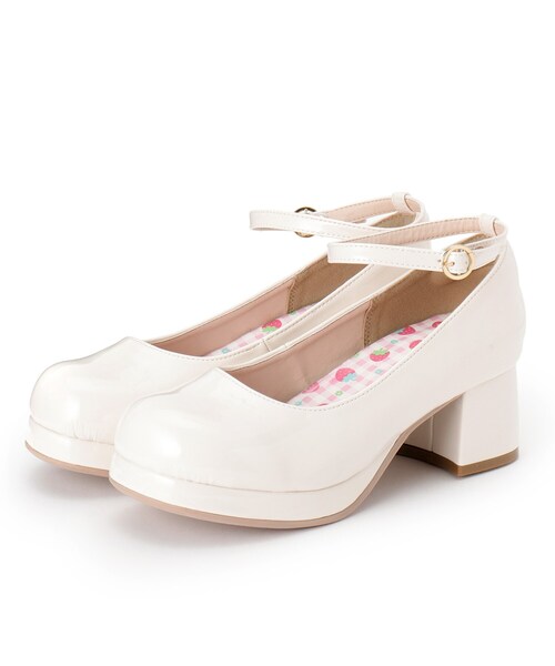 cs T&P(シーエスティーアンドピー)の「厚底ストラップ付プレーンパンプス(パンプス・レディース・ブラック系1/アイボリー系1/ブラック・S/M/L/LL)」の4枚目の写真