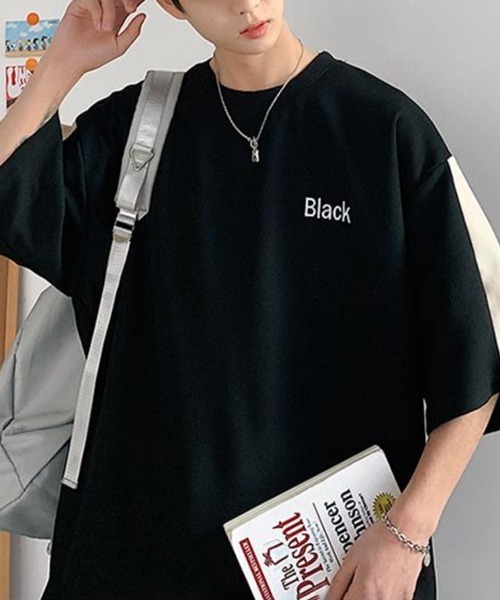 NOWLE（ノウル）の「【NOWLE】サマースウェット ビッグシルエット 半袖 カットソー＆ サマースウェット ワイド ハーフパンツ セットアップ（Tシャツ/カットソー・メンズ・ブラック/ホワイト/グレー・X-LARGE/LARGE/MEDIUM）」の6枚目の写真