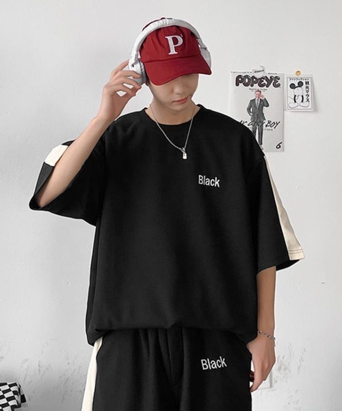 NOWLE（ノウル）の「【NOWLE】サマースウェット ビッグシルエット 半袖 カットソー＆ サマースウェット ワイド ハーフパンツ セットアップ（Tシャツ/カットソー・メンズ・ブラック/ホワイト/グレー・X-LARGE/LARGE/MEDIUM）」の10枚目の写真