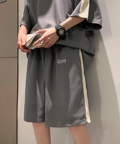 NOWLE（ノウル）の「【NOWLE】サマースウェット ビッグシルエット 半袖 カットソー＆ サマースウェット ワイド ハーフパンツ セットアップ（Tシャツ/カットソー・メンズ・ブラック/ホワイト/グレー・X-LARGE/LARGE/MEDIUM）」の17枚目の写真