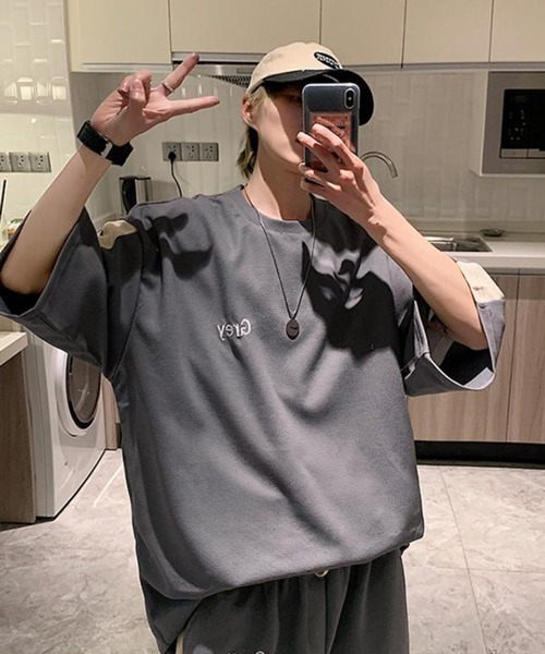 NOWLE（ノウル）の「【NOWLE】サマースウェット ビッグシルエット 半袖 カットソー＆ サマースウェット ワイド ハーフパンツ セットアップ（Tシャツ/カットソー・メンズ・ブラック/ホワイト/グレー・X-LARGE/LARGE/MEDIUM）」の15枚目の写真