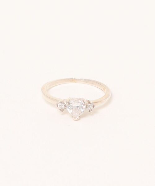 シルバー925ハートジルコニアリング（リング）｜con affetto(original
