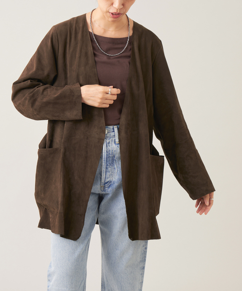 IENA LA BOUCLE ゴートスエードジャケット（その他アウター）｜IENA LA BOUCLE（イエナラブークル）