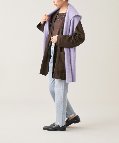 未使用 IENA LA BOUCLE コードエンブ ベスト 定価30800円 IENA LA BOUCLE ベロアキルティングコート（その他アウター