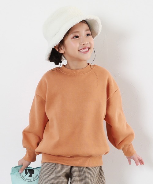 カラフルスウェット ふっくら裏起毛 無地トレーナー（スウェット