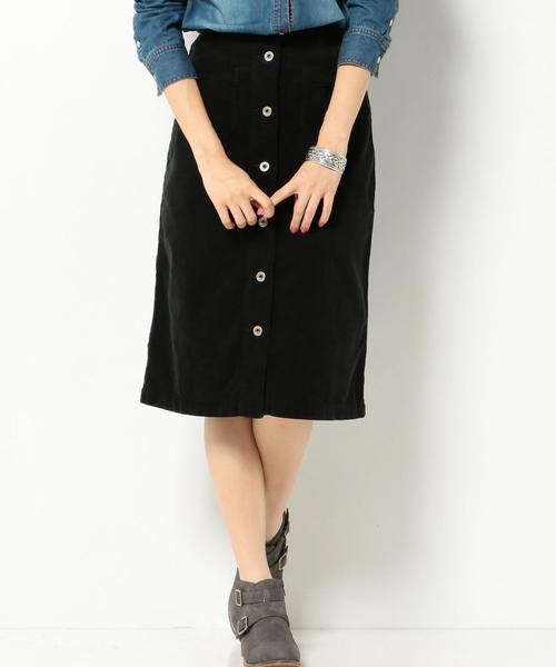 Another Edition(アナザーエディション)の「コーデュロイAラインスカート/AEFC CORD A LIN SK◆(スカート・レディース・ブラック/ブラウン・SMALL/MEDIUM)」の1枚目の写真