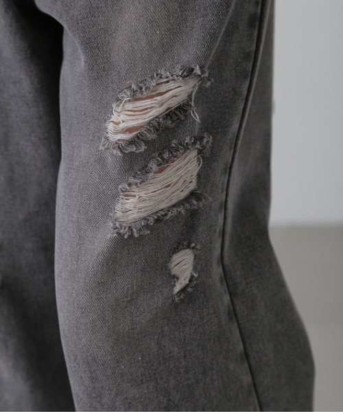 FREE'S MART（フリーズマート）の「[Lサイズあり]ストレートワイドクラッシュデニム（デニムパンツ・レディース・ブラック系その他/ブルー系その他・LARGE/MEDIUM/SMALL）」の18枚目の写真