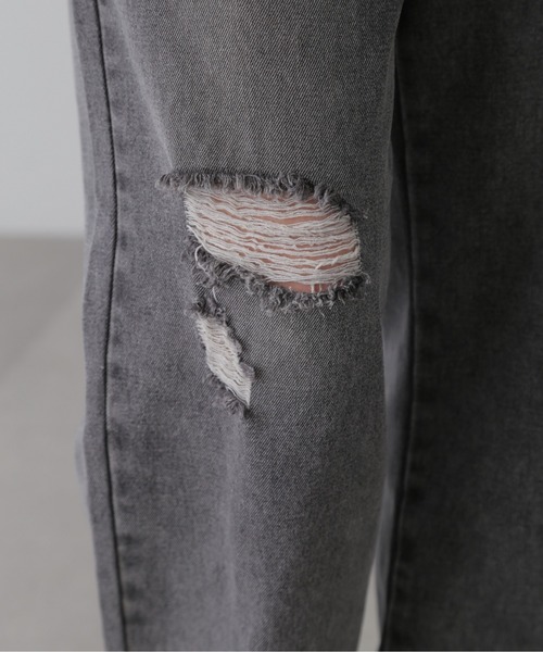 FREE'S MART（フリーズマート）の「[Lサイズあり]ストレートワイドクラッシュデニム（デニムパンツ・レディース・ブラック系その他/ブルー系その他・LARGE/MEDIUM/SMALL）」の19枚目の写真