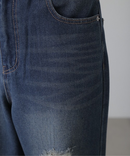 FREE'S MART（フリーズマート）の「[Lサイズあり]ストレートワイドクラッシュデニム（デニムパンツ・レディース・ブラック系その他/ブルー系その他・LARGE/MEDIUM/SMALL）」の22枚目の写真