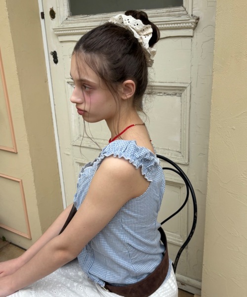 Birthday room（バースデイルーム）の「コットンレースフリルシュシュ / cotton lace frill chou chou（シュシュ・レディース・ホワイト/ブラック/ベージュ・FREE）」の12枚目の写真