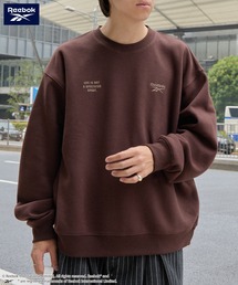 Reebok（リーボック）の「Reebok リーボック 別注 ダブルロゴ刺繍 プリント ビッグシルエットプルオーバースウェット（スウェット）」