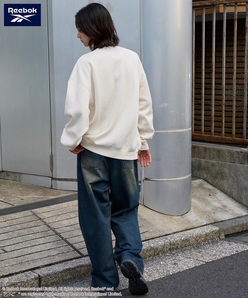 Reebok/リーボック 別注 ダブルロゴ刺繍/プリント ビッグ