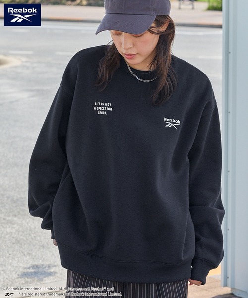 Reebok/リーボック 別注 ダブルロゴ刺繍/プリント ビッグシルエット