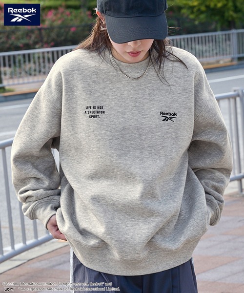 Reebok/リーボック 別注 ダブルロゴ刺繍/プリント ビッグ