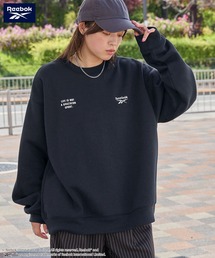 Reebok（リーボック）の「Reebok/リーボック 別注 ダブルロゴ刺繍/プリント ビッグシルエットプルオーバースウェット（スウェット）」