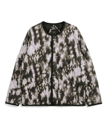 【TAION(タイオン)】〈ユニセックス〉ミリタリー クルーネック ダウンジャケット-ソフトシェル