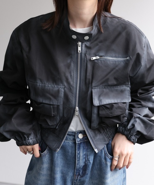 【セール】ショート丈ブルゾン(ブルゾン)|B.R.U(ブル) 【セール】ショート丈ブルゾン(ブルゾン)|B.R.U(ブル)