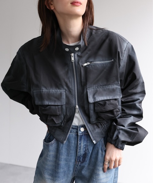 【セール】ショート丈ブルゾン(ブルゾン)|B.R.U(ブル) 【セール】ショート丈ブルゾン(ブルゾン)|B.R.U(ブル)