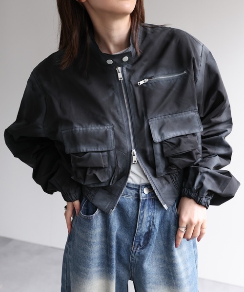 【セール】ショート丈ブルゾン(ブルゾン)|B.R.U(ブル) 【セール】ショート丈ブルゾン(ブルゾン)|B.R.U(ブル)