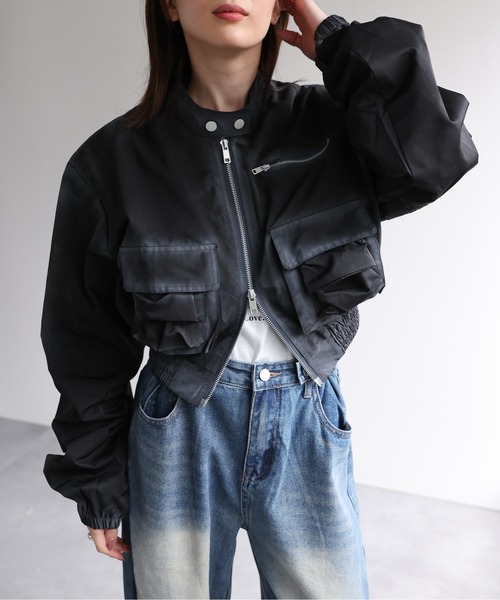 【セール】ショート丈ブルゾン(ブルゾン)|B.R.U(ブル) 【セール】ショート丈ブルゾン(ブルゾン)|B.R.U(ブル)