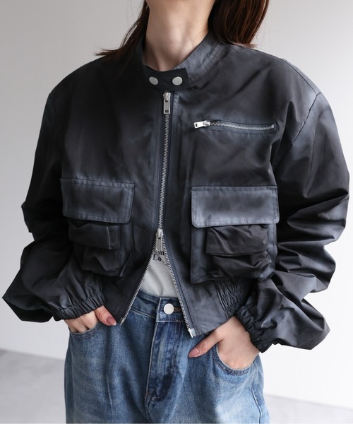 【セール】ショート丈ブルゾン(ブルゾン)|B.R.U(ブル) 【セール】ショート丈ブルゾン(ブルゾン)|B.R.U(ブル)