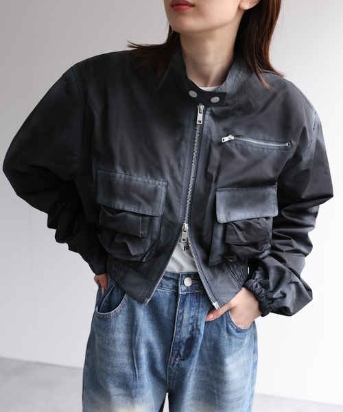 【セール】ショート丈ブルゾン(ブルゾン)|B.R.U(ブル) 【セール】ショート丈ブルゾン(ブルゾン)|B.R.U(ブル)