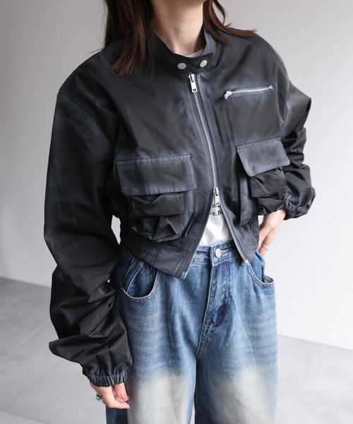 【セール】ショート丈ブルゾン(ブルゾン)|B.R.U(ブル) 【セール】ショート丈ブルゾン(ブルゾン)|B.R.U(ブル)