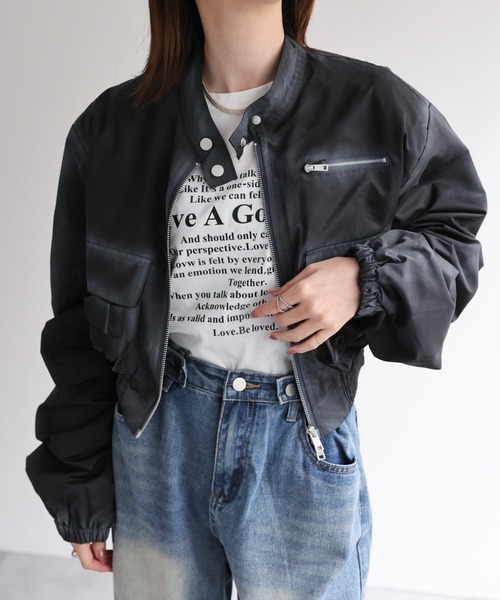 【セール】ショート丈ブルゾン(ブルゾン)|B.R.U(ブル) 【セール】ショート丈ブルゾン(ブルゾン)|B.R.U(ブル)