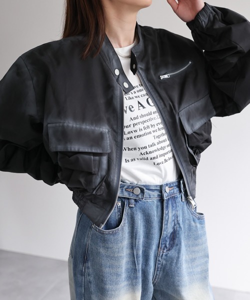 【セール】ショート丈ブルゾン(ブルゾン)|B.R.U(ブル) 【セール】ショート丈ブルゾン(ブルゾン)|B.R.U(ブル)