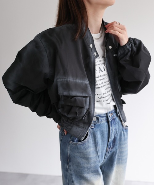 【セール】ショート丈ブルゾン(ブルゾン)|B.R.U(ブル) 【セール】ショート丈ブルゾン(ブルゾン)|B.R.U(ブル)