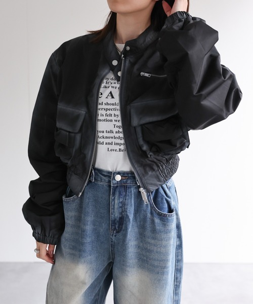 【セール】ショート丈ブルゾン(ブルゾン)|B.R.U(ブル) 【セール】ショート丈ブルゾン(ブルゾン)|B.R.U(ブル)