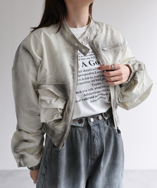 【セール】ショート丈ブルゾン(ブルゾン)|B.R.U(ブル) 【セール】ショート丈ブルゾン(ブルゾン)|B.R.U(ブル)