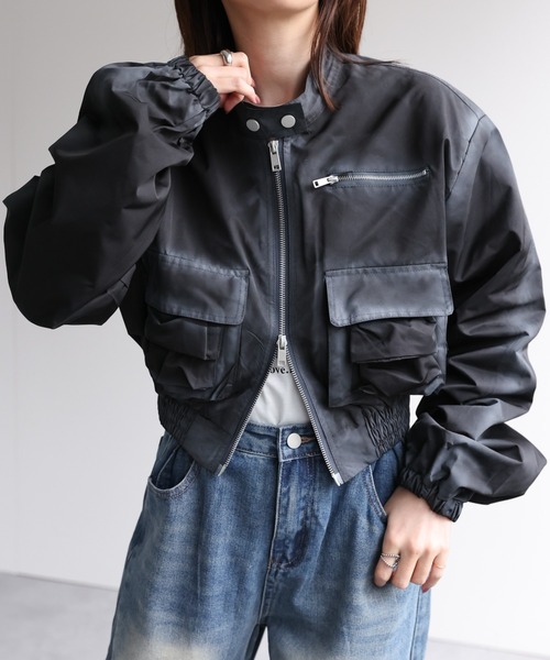 【セール】ショート丈ブルゾン(ブルゾン)|B.R.U(ブル) 【セール】ショート丈ブルゾン(ブルゾン)|B.R.U(ブル)