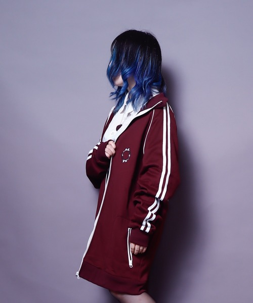 AFYF(エーエフワイエフ)の「AFYF TRACK JERZY/ビッグシルエット トラックジャケット(ブルゾン・レディース・ブラック/ワイン/ダークグリーン/オレンジ・FREE)」の21枚目の写真