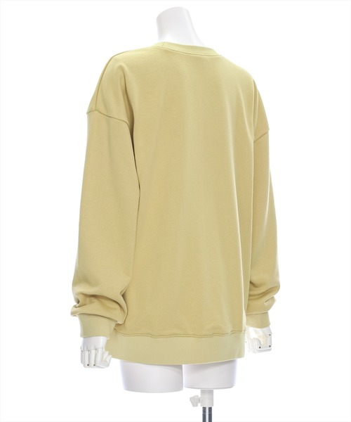 clear（クリア）の「サークル刺繍ロング丈スウェットトップス [ゆったりシルエット シンプル]≪2024AW新作≫（スウェット・レディース・アイボリー/イエロー系その他/ベージュ/ネイビー・F）」の15枚目の写真