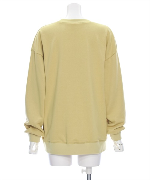 clear（クリア）の「サークル刺繍ロング丈スウェットトップス [ゆったりシルエット シンプル]≪2024AW新作≫（スウェット・レディース・アイボリー/イエロー系その他/ベージュ/ネイビー・F）」の16枚目の写真