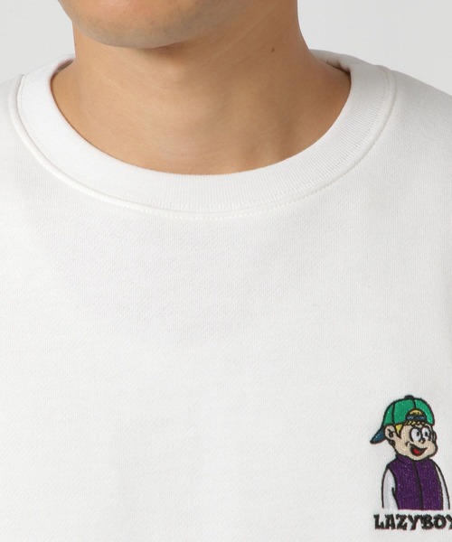 LAKOLE(ラコレ)の「LAZY刺繍プルオーバー / 147788(スウェット・メンズ・ホワイト/オレンジ/ブルー・MEDIUM/X-LARGE/LARGE)」の4枚目の写真