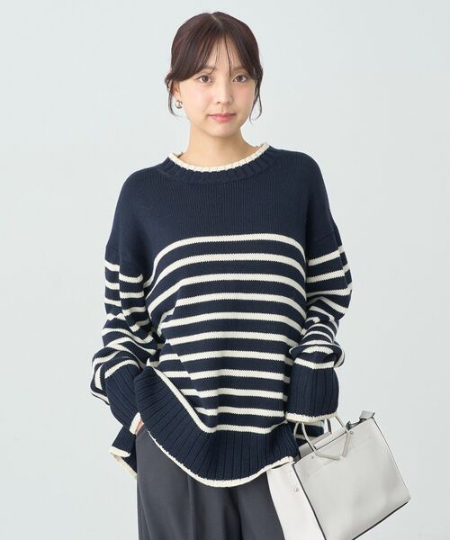 earth music&ecology(アースミュージックアンドエコロジー)の「ウォッシャブルスリットチュニック(チュニック・レディース・イエロー/ホワイト系その他4/ブルー/杢グレー/ブルー系その他2/ブラック・FREE)」の16枚目の写真