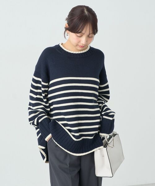 earth music&ecology(アースミュージックアンドエコロジー)の「ウォッシャブルスリットチュニック(チュニック・レディース・イエロー/ホワイト系その他4/ブルー/杢グレー/ブルー系その他2/ブラック・FREE)」の17枚目の写真
